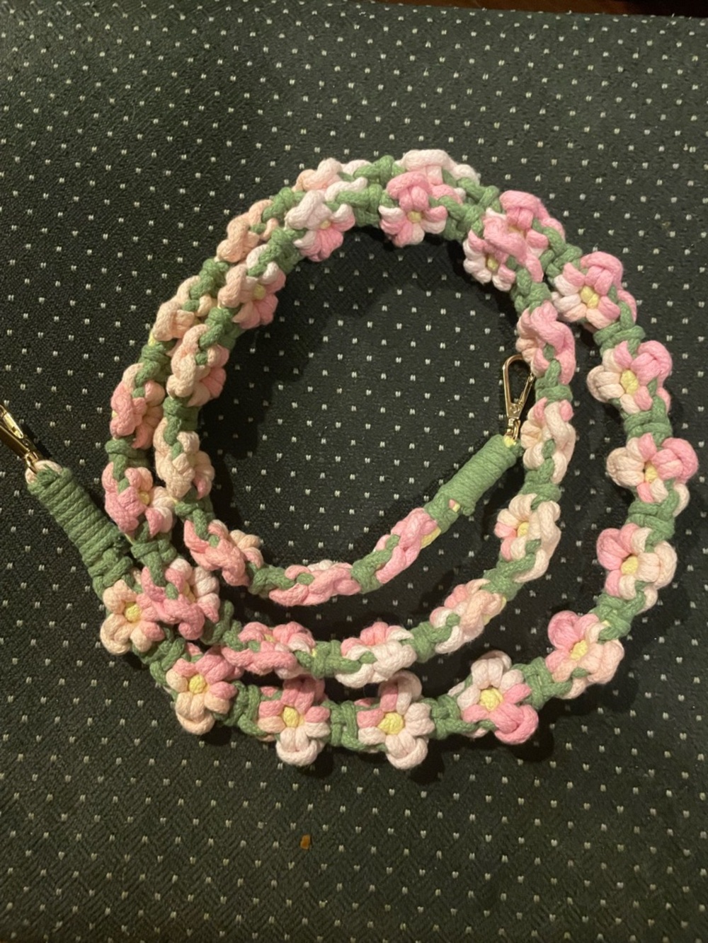Handmade crossbody strap